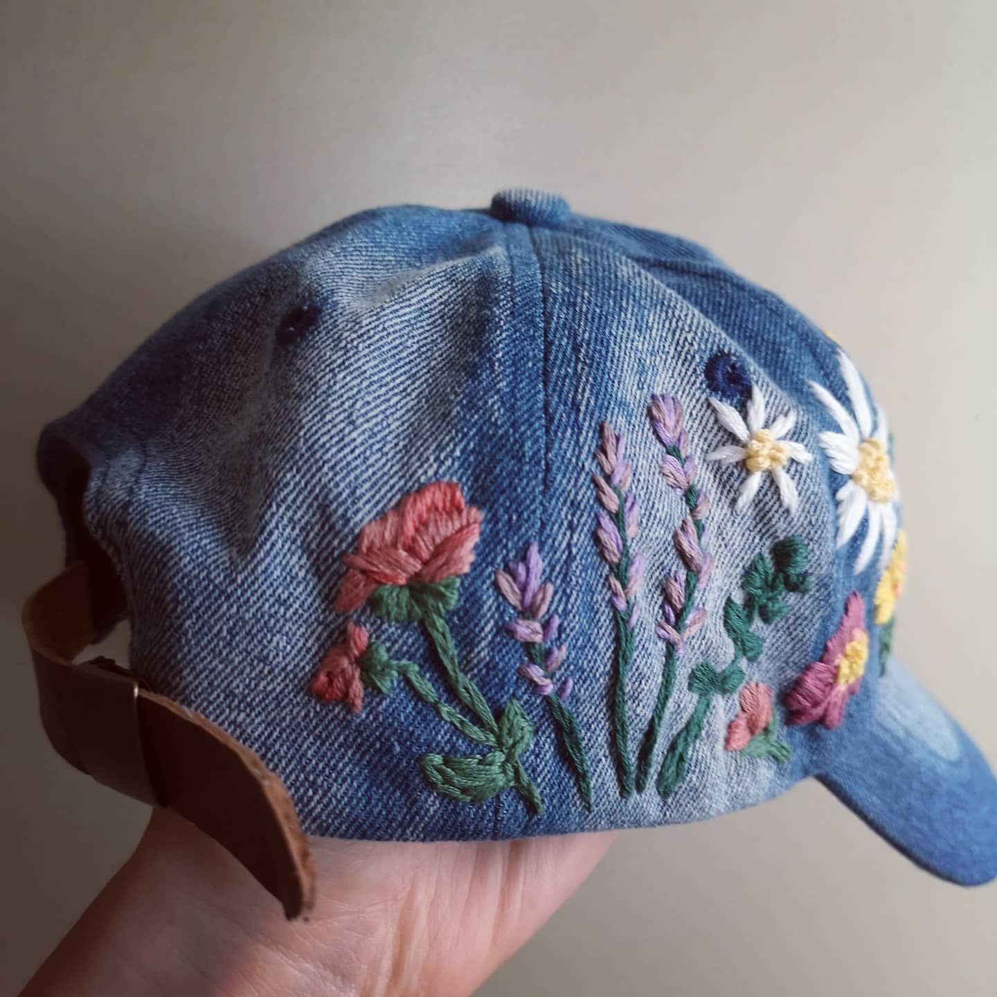 Embroidered Denim Ball Cap